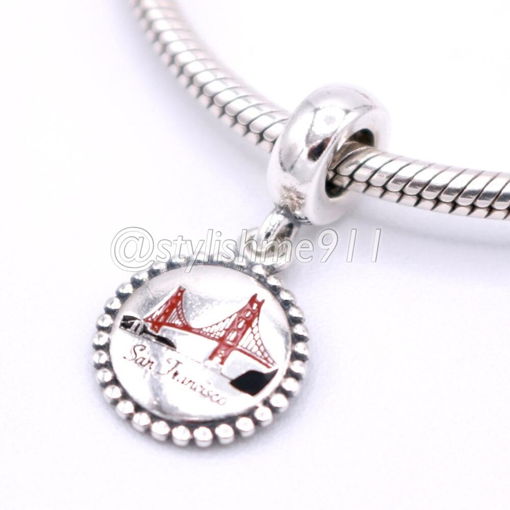 Authentic Pandora San Francisco Dangle Charm - USB791169-G042